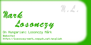 mark losonczy business card